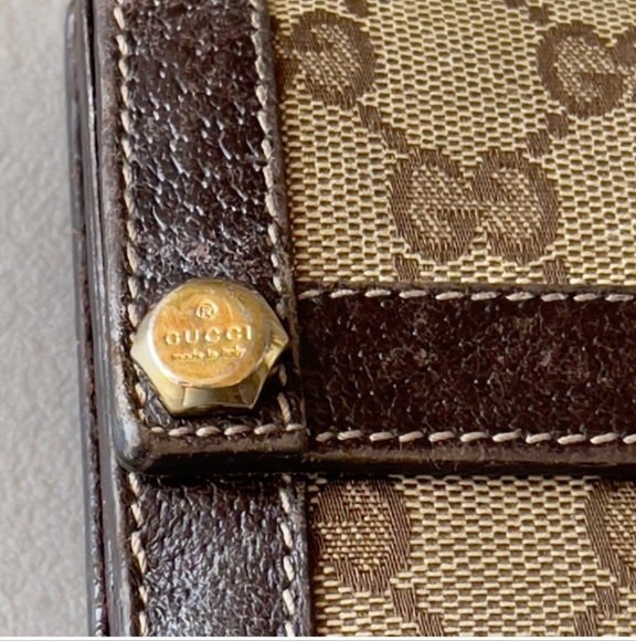 Gucci Crystal GG Monogram Canvas and Leather Continental Wallet Unisex - Picture 5 of 12